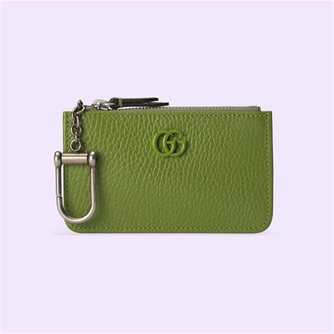 gucci green leather key case|Gucci keychain vintage.